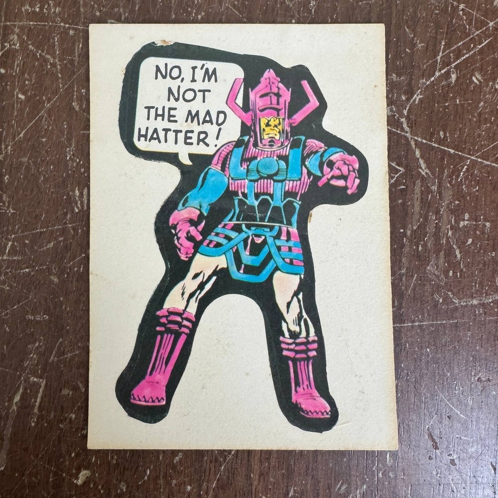 1976 Topps Marvel Super Heroes Sticker Galactus Devourer of‎ Worlds